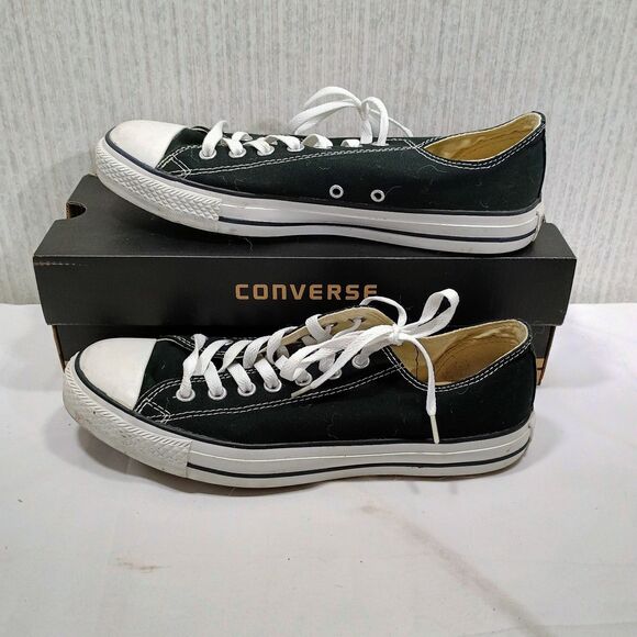 Converse Other - Converse Chuck Taylor All Star Ox Low Black Men 10 Women 12 Sneakers M9166 Box